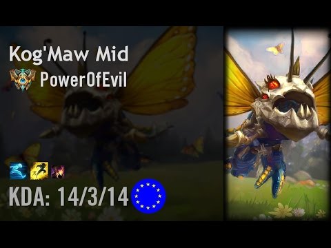 Kog'Maw Mid vs Viktor - PowerOfEvil - EUW Challenger Patch 6.14