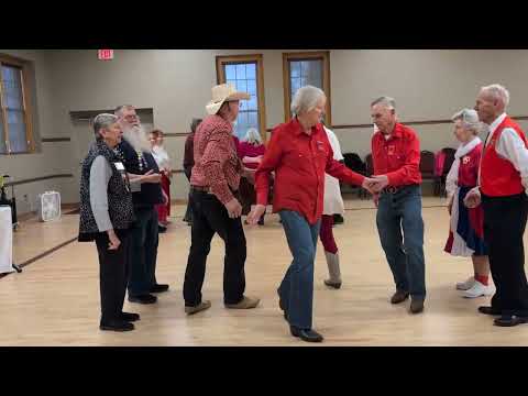 Square dancing with Tom Murray at the Wheelers & Dealers Square Dance Club  in St. Charles, MO.
