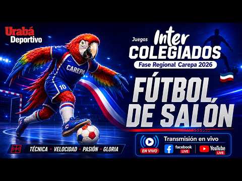 ⚽ Carepa 🆚 San Pedro de Urabá 📆 Fecha 2 | Fútbol Salón Masc Prej 🏆 Juegos Intercolegiados de Urabá