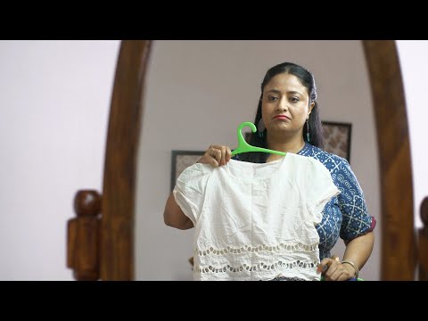 Indian woman viewing her reflection and upsets about her physi... | Indian Stock Footage | Knot9