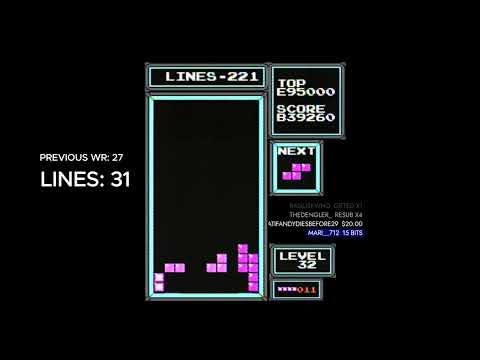 NEW DAS 29 Lines WORLD RECORD - NES Tetris