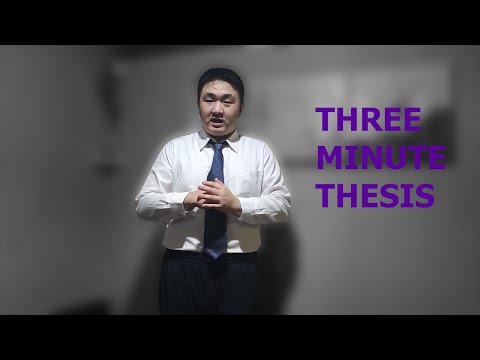 Three Minute Thesis (3MT) 2020 - Yunfan Zhang