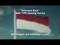Indonesia Raya - 1980s TVRI Sign On Audio Version - With Lyrics