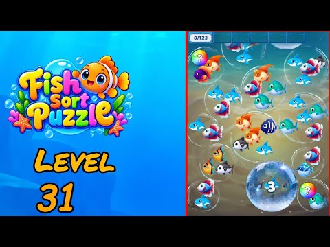 Fish Sort Puzzle Level 31 Walkthrough thumbnail