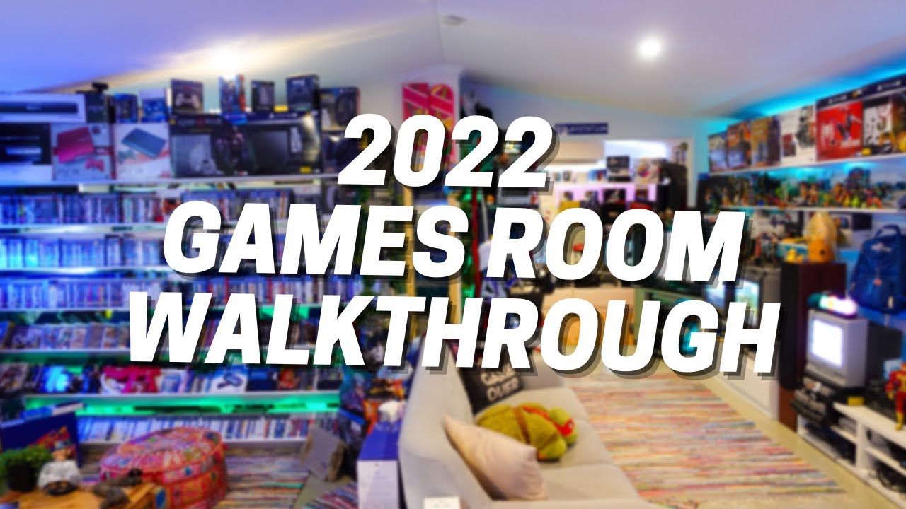 Huge 2022 Game Room Walkthrough 2000+ Games 100+ Systems | Games Room Tour 4K