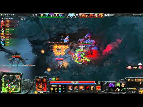 Frankfurt Major Team Secret vs Vici Gaming Super takes Roshan and Deny Aegis