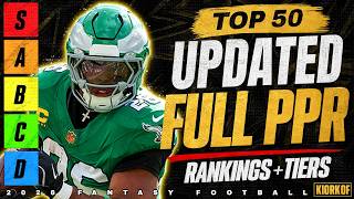 Top 50 PPR RB Rankings & Tiers - 2026 Fantasy Football