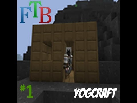 George Plays Minecraft... FTB Yogcraft | Ep.1 - Wooden shack in the volcano