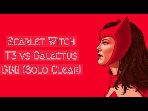 Marvel Future Fight: Scarlet Witch T3 vs Galactus GBR Solo Clear