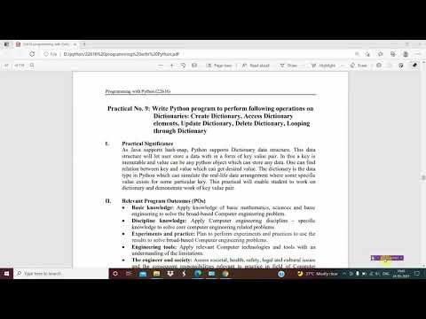 Python Program To Create Dictionary Access Dictionary Elements Update Dictionarydelete Dictionary