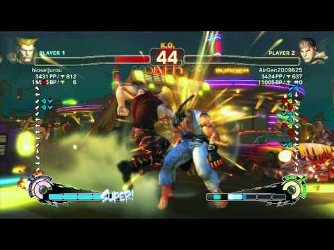 SSF4 AE: Hiko Seijurou (Guile) vs Air (Ryu) - Ranked Match (720p HD)