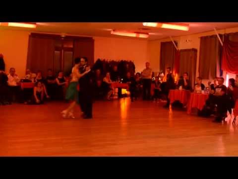  Maria Filali  and  John Zabala  are  dancing  to  a  tango