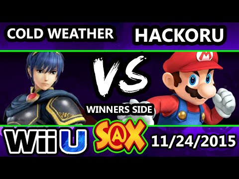 S@X 125 - Cold Weather (Marth) Vs. LoF Hackoru (Mario) SSB4 Tournament - Smash Wii U - Smash 4