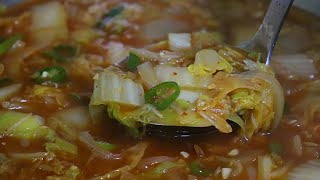 간단한 요리[배추된장국] 겨울국요리 답게 구수하고 감칠맛나고 시원한 배추국 맛있게 끓이는 법.