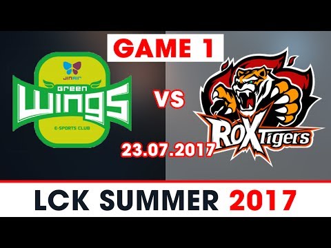 Highlights JAG vs ROX Game 1 [23.07.2017][LCK SUMMER 2017] Jin Air Green Wings vs ROX Tigers