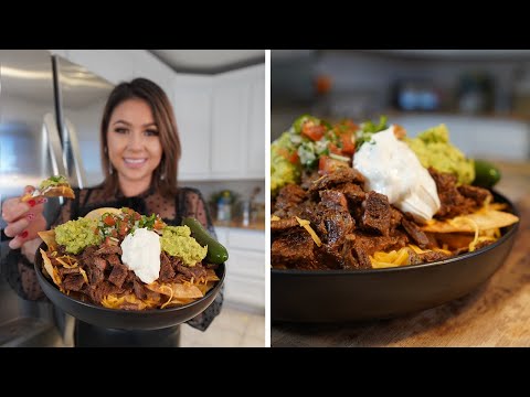 The Best CARNE ASADA SUPER NACHOS RECIPE