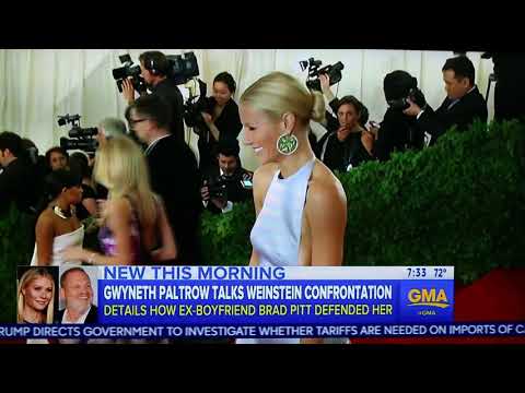 GMA airs F-word - Gwyneth Paltrow / Brad Pitt / Harvey Weinstein