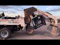 SATISFYING Skid Steer Skills Loading Without Ramps