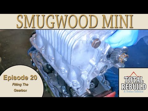 Classic Mini A+ Series Engine Total Rebuild Episode 20 - Fitting The Gearbox