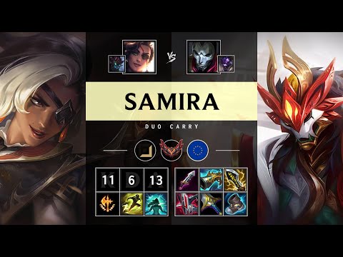 Samira ADC vs Jhin: Triple Kill, Dominating - EUW Grandmaster Patch 25.S1.2
