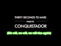 30 Seconds To Mars - Conquistador Karaoke Cover ...