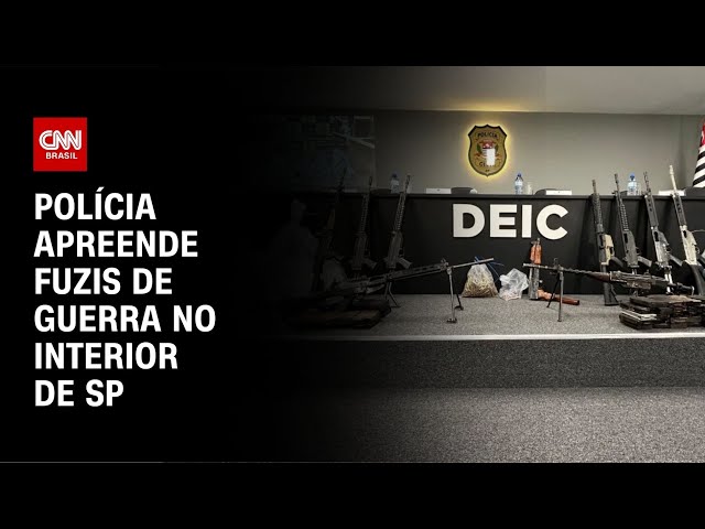 Polícia apreende fuzis de guerra no interior de SP | CNN NOVO DIA