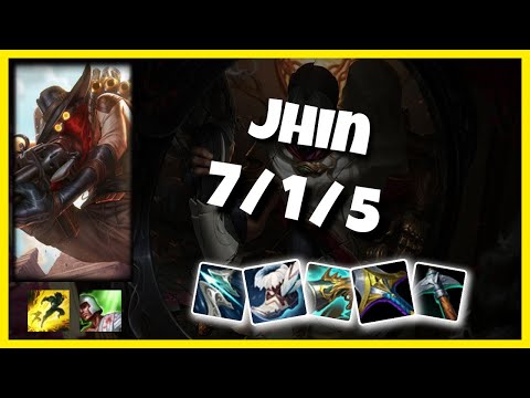 Jhin vs Kai'Sa EU Challenger BOT (7/1/5) - v11.4
