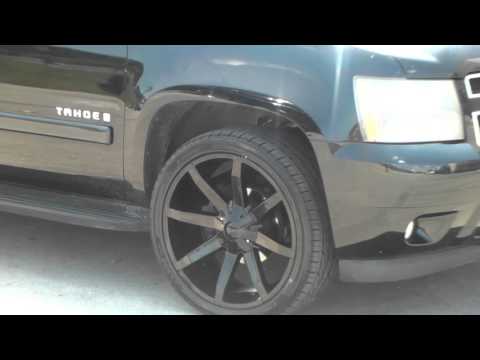 877-544-8473 24 Inch KMC KM651 Slide All Black Wheels Chevy Tahoe Rims Free Shipping Call us!