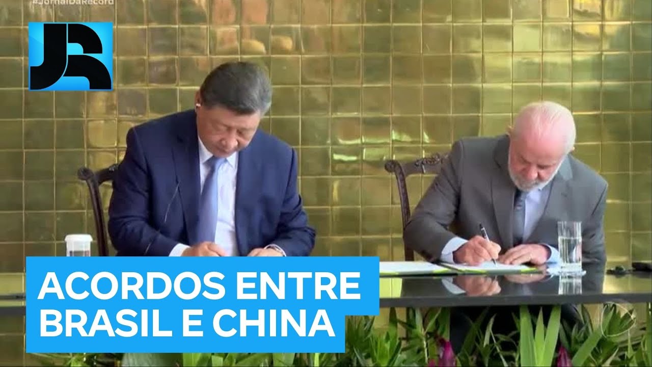 Lula e Xi Jinping, presidente da China, assinam 37 acordos internacionais