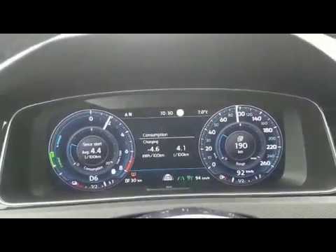 VW Golf GTE 7 Range Fuel Consumption 2017 Test