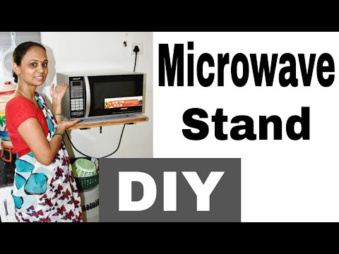 Microwave wall mounting idea ( microwave stand)