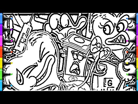 Coloring Huggy Wuggy, Kissy Missy, Dollar, Mr Crabs? | Coloring Pages Poppy Playtime 3 | Episode 3