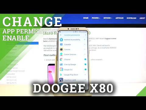 Apps Permissions on DOOGEE X80