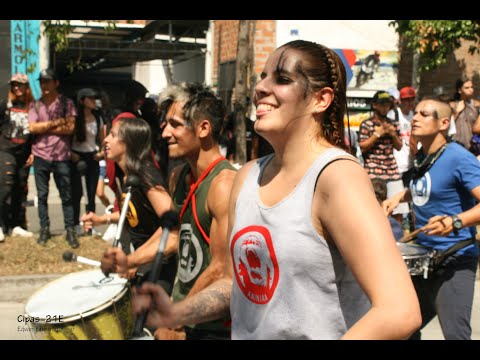 #21E AAINJAA, su energía y sus tambores en el paro nacional en Medellín (Video 2). Re-Evolución.