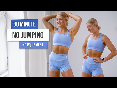 30 MIN LOW IMPACT, NO JUMPING Workout - No Equipment, No Repeat, Apartment Friendly Workout
