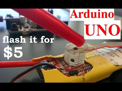 How to FLASH Atmega ESC with Arduino and Home Made FLASHING TOOL - SimonK - BLheli