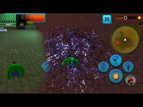 Green Monster Hero Fighter Crime City Battle