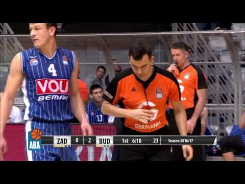 ABA Liga 2016/17, Round 15 match: Zadar - Budućnost VOLI (26.12.2016)