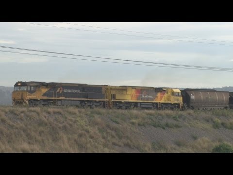 QRN coal trains : GE locomotives : Australian railways