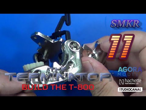 Agora Models Build the T-800 Terminator Pack 2 Stage 11 - Neck and Jaw Joints