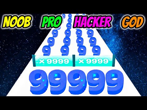 Number Run 3D - NOOB vs PRO vs HACKER vs GOD