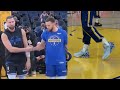Steph Curry And Klay Thompson Reunite And Steph Wears Klay S Signature Shoe