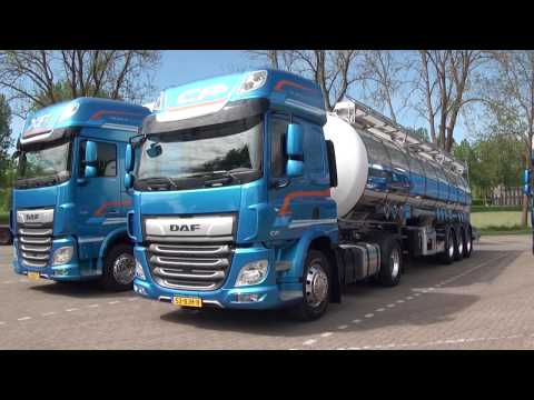 New Daf CF and XF trucks on test in Maastricht