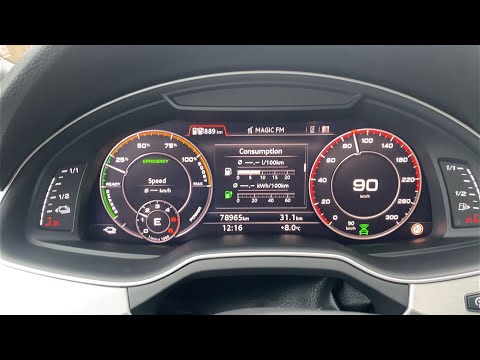Audi Q7 4M e-tron 3.0 TDI quattro (374 hp) Average Fuel Consumption at 50 km/h & 90 km/h