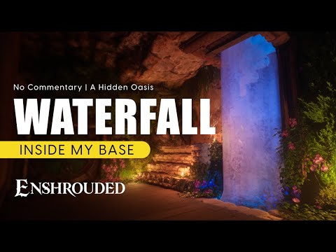 Cozy Waterfall Build | Enshrouded Base Building | No Commentary