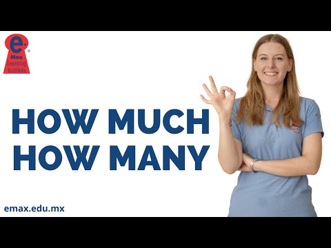 How much y how many son preguntas sobre cantidades.