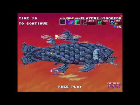 G-Darius (PSX) 2P Cooperative Playthrough All Zones