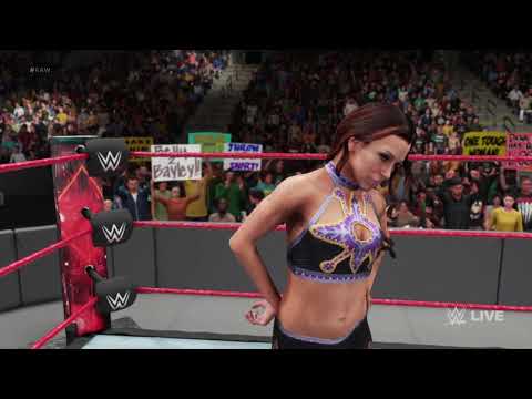 WWE 2K18. Mickie James VS Dana Brooke VS Bayley. Raw