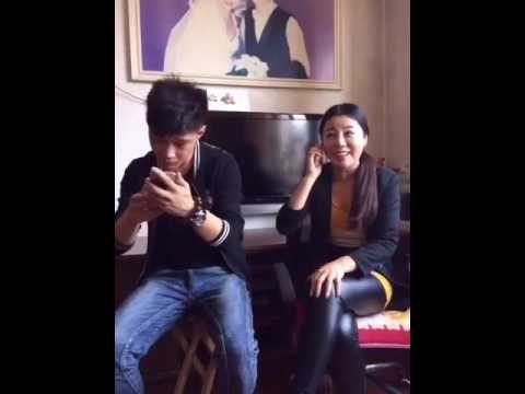 Generfter Mann , lachende Frau.