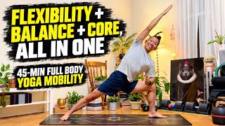 Download lagu 45-Min Full-Body Yoga Mobility Flow | Flexibility, Balance & Core Strength mp3
